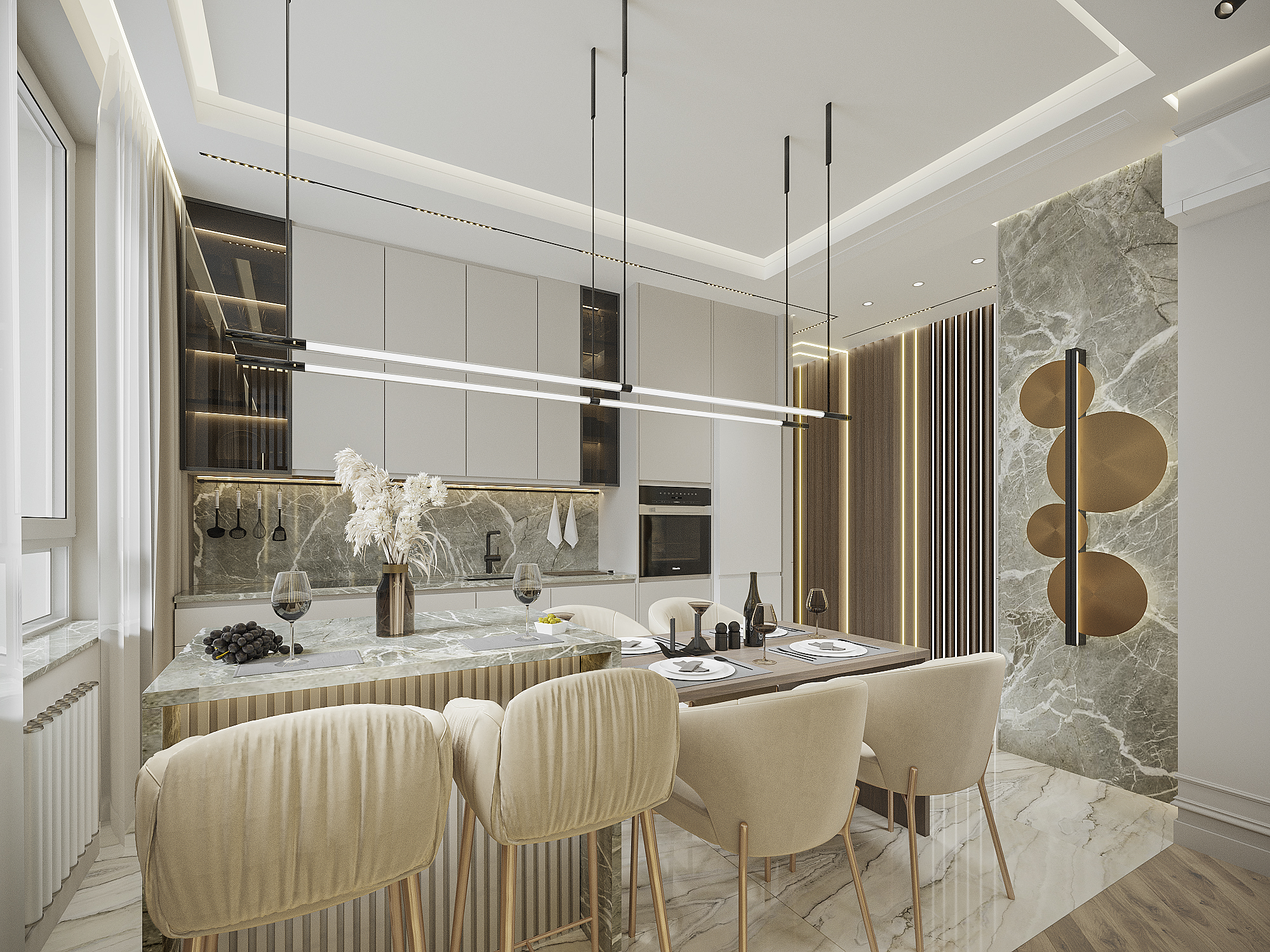 Дизайн интерьера квартиры Студия Малина ПРО Екатеринбург