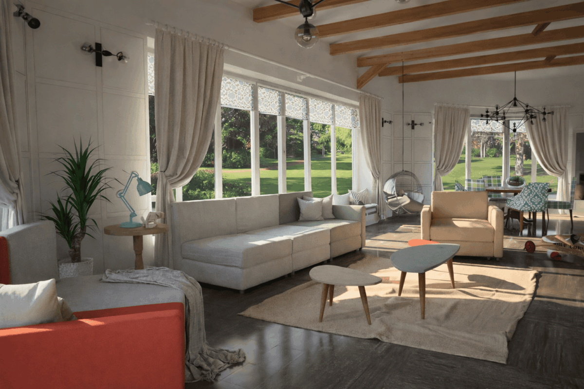 Дизайн дома 290 м2 Сысерть Свердловская область стиль лофт прованс