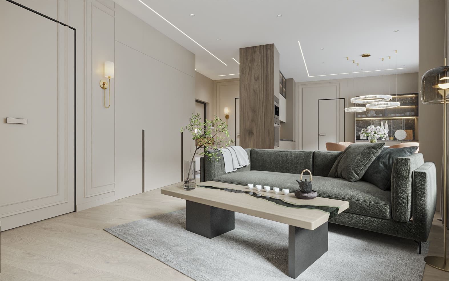 интерьер квартиры 87 кв м